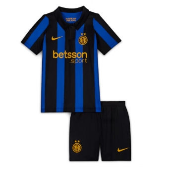 Billige Fotballdrakt Inter Milan Replika Hjemmedraktsett Barn 2026-27 Kortermet (med bukser)